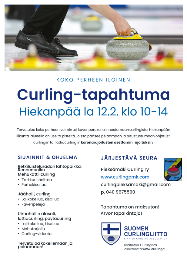 Curling-tapahtuma Hiekanpäässä . - Sport Pieksämäki