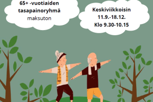 Lue lisää aiheesta 65+ tasapainoryhmä