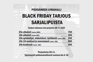 Lue lisää aiheesta Uimahallin black friday
