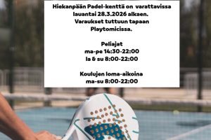 Lue lisää aiheesta Hiekanpään Padel-kenttä avataan lauantaina 28.3.2026