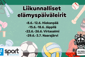 Lue lisää aiheesta Liikunnalliset elämyspäiväleirit 2026