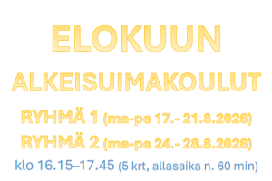 Lue lisää aiheesta Elokuun alkeisuimakoulut